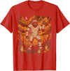 Halloween Shirts For Women Men Kids Boys Girls Halloween Mummy Bigfoot Rock Sasquatch Costume Men Boys Kids T-Shirt - Red