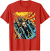 Amortuus Skeleton Roller Coaster T-Shirt - Red