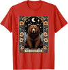 Funny I Choose the Bear Tarot Card Women Girls Trending T-Shirt - Red