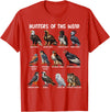 Bird Lover Hunters of the Wind Birds of Prey Falcon Owl Birding Raptors T-Shirt - Red