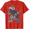 Behrbones Bear Hockey Goalie T-Shirt - Red