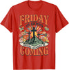 Easter Jesus Christian Friday Is Good Cause Sunday Is Coming T-Shirt in Red