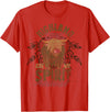 Highland Cow Animal Gifts Highland Cows Are My Spirit Animal Funny Highland Cow T-Shirt - Red