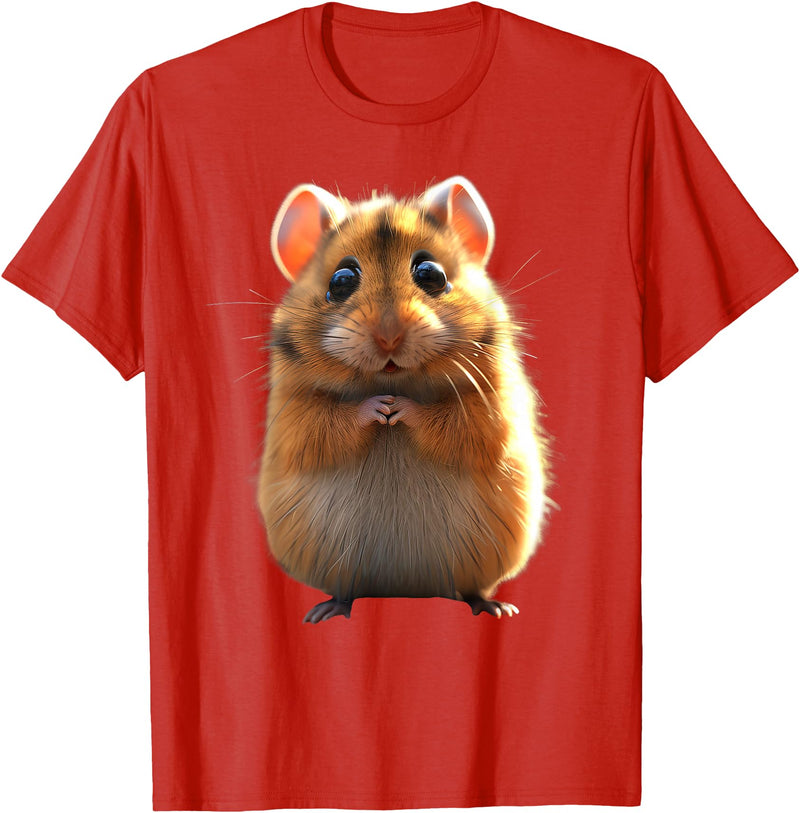 Hamster Rodent Field Hamster Cute Hamster T-Shirt - Red