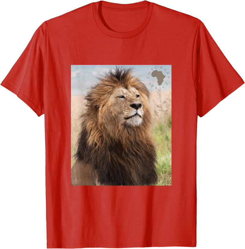 Empowers Africa Foundation African Lion Pride T-Shirt - Red