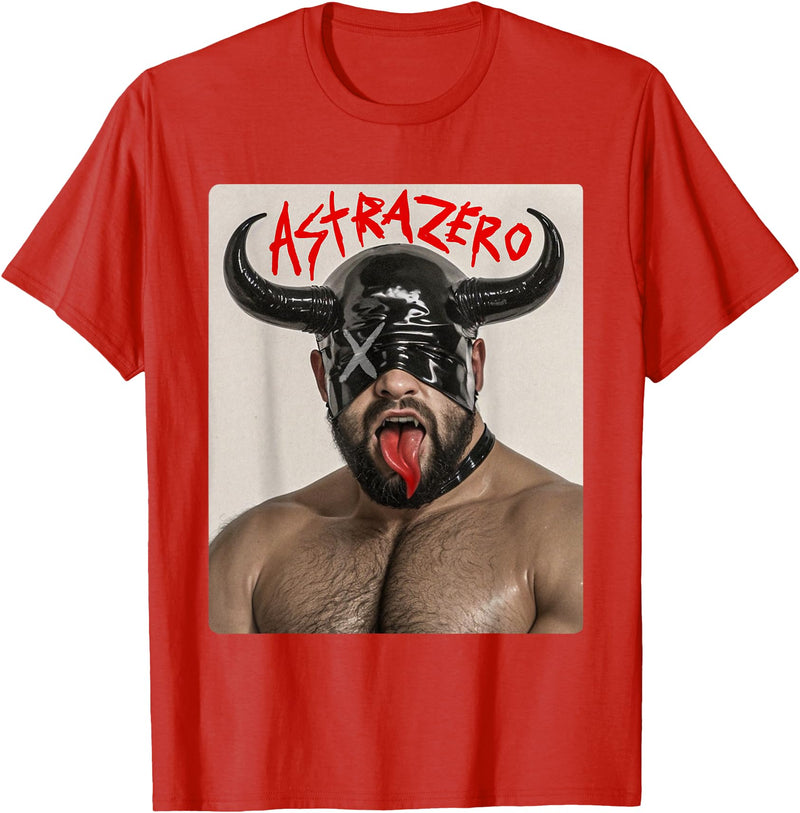 Astra Zero Gay Bear Punk Devil T-Shirt - Red