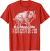 Hunting - Big Ray Designs Hunting Hog Pig Sus Deer Hunting It Takes Balls Funny T-Shirt - Red