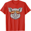 Game Day Pig Tee-TShirt Gifts Game Day Pig T-Shirt - Red