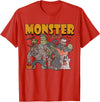 Monster Mash Vintage Ghost Halloween Funny T-Shirt - Red