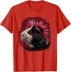 Guinea pig pet love Guinea Pig Punk T-Shirt - Red
