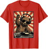 Bear DJ Stuff & Accessories Cool Retro Bear DJ Funny Bears Music Men Women Kids T-Shirt - Red