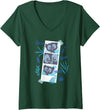 Disney Pixar Womens Disney and Pixar’s Brave Merida’s Bear Brothers Cute Photos V-Neck T-Shirt - Dark Green