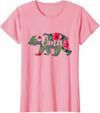 Oma Mom Gifts Oma Mama Bear Grandma Gift Floral T-Shirt - Pink