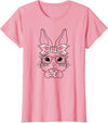 Happy Easter Bunny Easter Eggs Rabbit Easter Rabbit T-Shirt in Pink