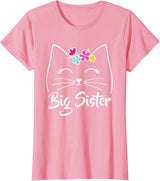 Best Cat Humor Tees & Gifts Big Sister Cute Kitty Cat Lover Pets T-Shirt