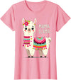 Magical and Funny Llama lover Gifts Mama Llama Mother's Day Birthday Party Mom Alpaca Llama T-Shirt - Pink