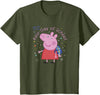 Peppa Pig First Day of School T-Shirt - Olive Green