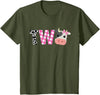 Funny Cow Mom And Dad Birthday Family Tees Second Birthday Girl Cow Farm, 2nd Birthday Cow 2 Toddler T-Shirt - Olive Green
