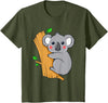 Charm's Children Clothing Cute Koala Bear T Shirt for Children | Kids Koala Bear Shirt T-Shirt - Olive Green