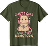 Kids Hamster Just A Girl Who Loves Hamsters T-Shirt - Olive Green