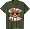 Kids Brown Bears Shirts Cute Brown Bear Kids T-Shirt - Olive Green
