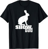 Show Dad Rabbit County Fair Livestock T-Shirt in Black