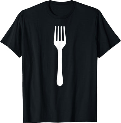 Matching Simple Kitchen Cutlery Costumes Funny Fork Costume and Eating Utensils Outfit Forks T-Shirt
