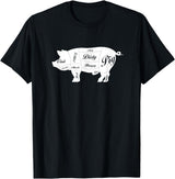 LGBTQIA+ Power Design Nasty Hungry Dirty Pig Design - Fun Gay Pig Pride - LGBTQIA+ T-Shirt - Black