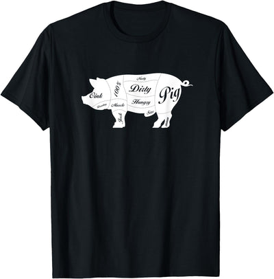 Nasty Hungry Dirty Pig Design - Fun Gay Pig Pride - LGBTQIA+ T-Shirt