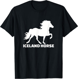 Icelandic horse gifts Icelandic horse T-Shirt - Black