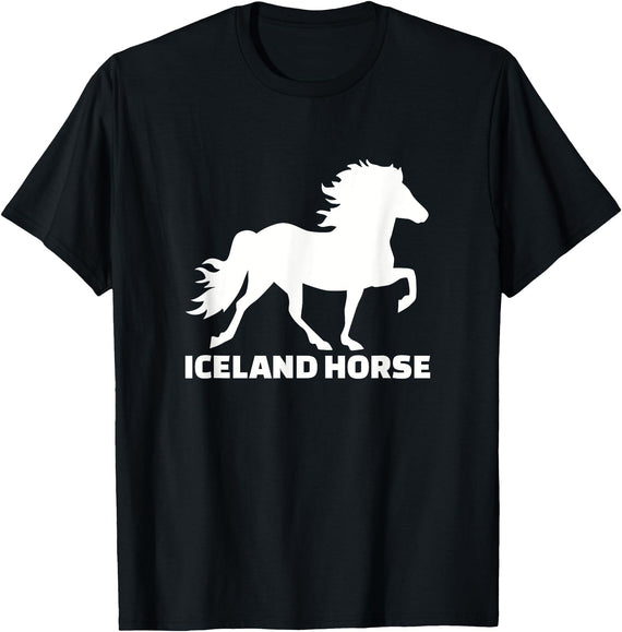 Icelandic horse gifts Icelandic horse T-Shirt - Black