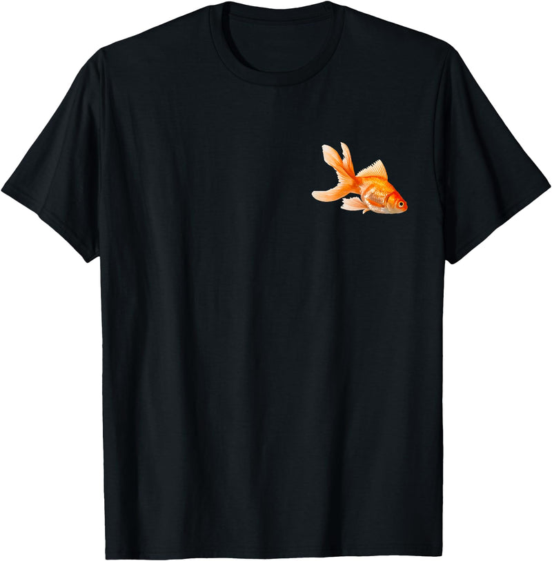 Goldfish Tank Goldfish Bowl Fish Fantail Goldfish Freshwater Aquarium T-Shirt - Black