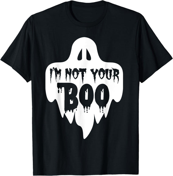 Halloween T-shirt I'm Not Your Boo T-Shirt - Black