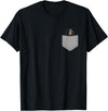 Funny Black Bear In Your Pocket Co Funny Black Bear In Your Pocket Animal T-Shirt - Black