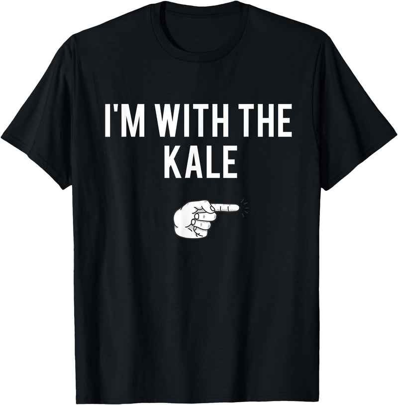 Matching Kale Costume I'm With The Kale Halloween Costume Party Matching T-Shirt - Black
