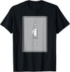 Halloween Matching Couple Tshirts Light Switch & Bulb: Halloween Matching Couple Shirts T-Shirt - Black