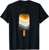 Live Loud Graphics Seamless Reapeating Gay Bear Pride Flag Ice Pop Pattern T-Shirt - Black