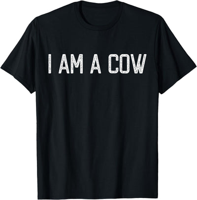 Cute Halloween Cow Theme Lover Halloween I Am a Cow Funny T-Shirt