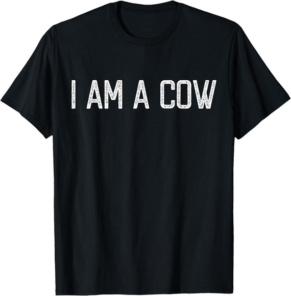 Cute Halloween Cow Theme Lover Halloween I am a Cow funny Cows lover I heart Cow T-Shirt - Black