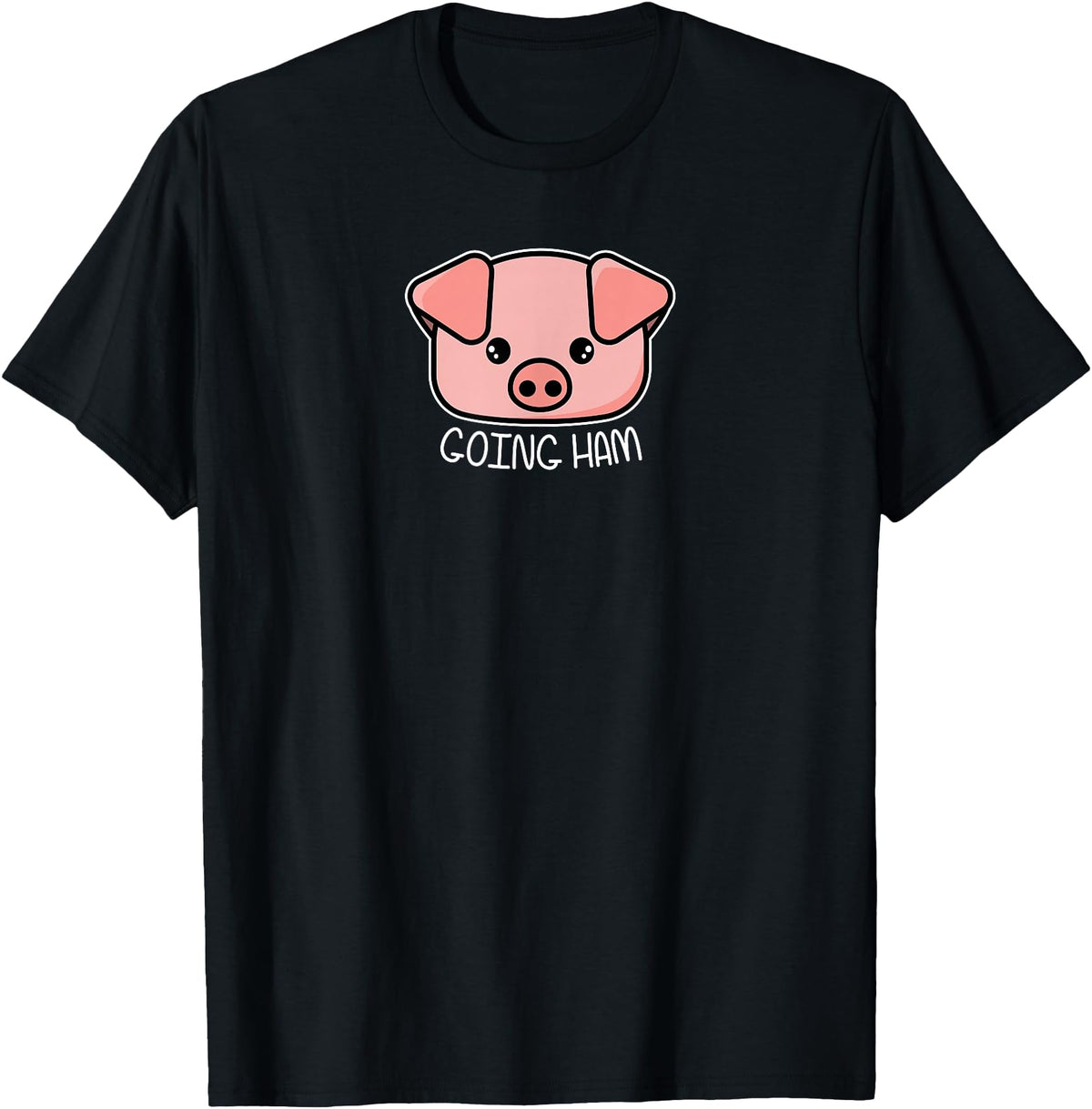 Funny Video Game Clothing Gifts for Gamers Going Ham - Funny Gamer and BBQ Chef Pig Gift T-Shirt - Black