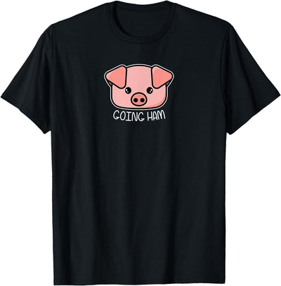 Going Ham - Funny Gamer and BBQ Chef Pig Gift T-Shirt