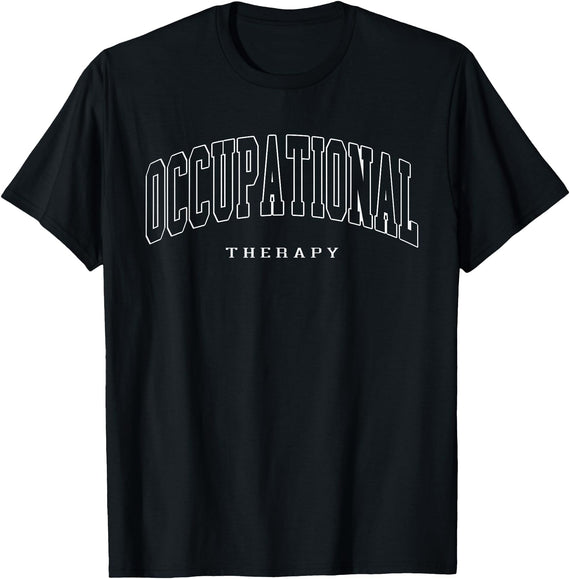 Vintage Pediatric Occupational Therapist Apparel Pediatric Occupational Therapy Occupational Therapist OT T-Shirt - Black