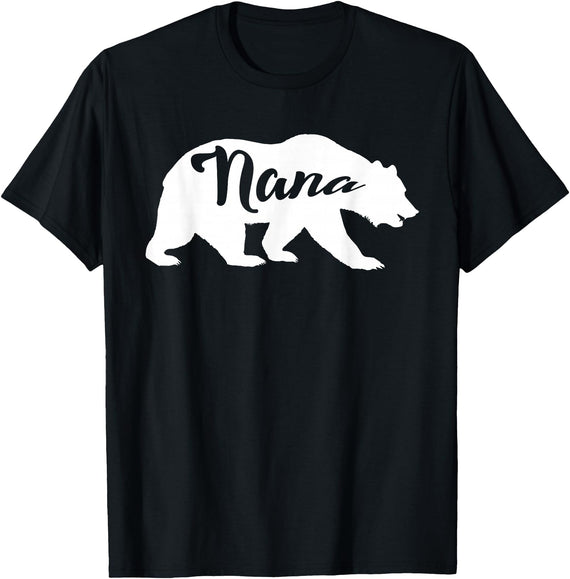 Mothers Day Cute Gifts Co. Nana Bear T-Shirt T-Shirt - Black