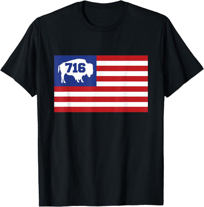 Cow 716 Buffalo Lake Erie Usa Pride Buffalo New York 716 T-Shirt