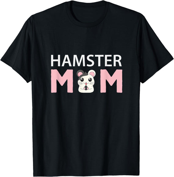 Hamster Mom Hamster T-Shirt - Black