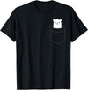 Arctic Polar Bear Tees And Gifts Polar Bear In The Pocket Funny Pocket Polar Bear T-Shirt - Black