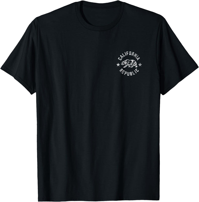 CALIFORNIA REPUBLIC STATE FLAG TEES CALIFORNIA REPUBLIC STATE FLAG GRIZZLY BEAR T-Shirt - Black