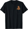 Cute Bear Lover Gifts Grizzly Bear Fake Bag T-Shirt - Black