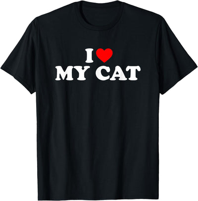 I Love My Pets COLLECTION Shirts I Love My Cat, I Heart My Cat T-Shirt