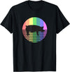 Animal Pride Retro Pig Gay Pride Vintage 80s Rainbow Pig Farm Animal Gift T-Shirt - Black
